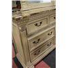 Image 2 : FAUX STONE TOP 7 DRAWER DRESSER WITH MIRROR