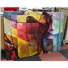 Image 1 : ABSTRACT ART ON CANVAS 44" X 33"