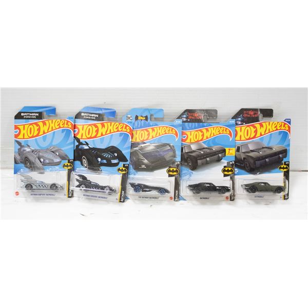 HOTWHEELS NEW BATMOBILES 5PK