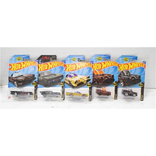 HOTWHEELS BATMOBILES 5PK