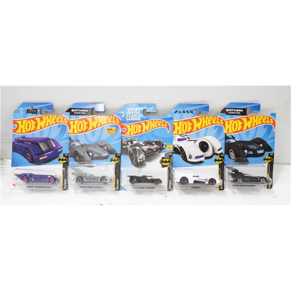 HOTWHEELS BATMOBILES 5PK