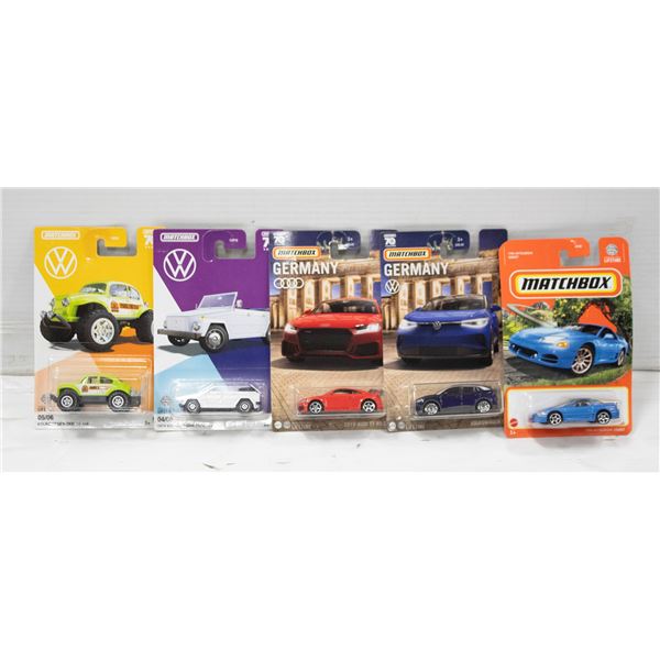 5PK HOTWHEELS VOLKWAGONS