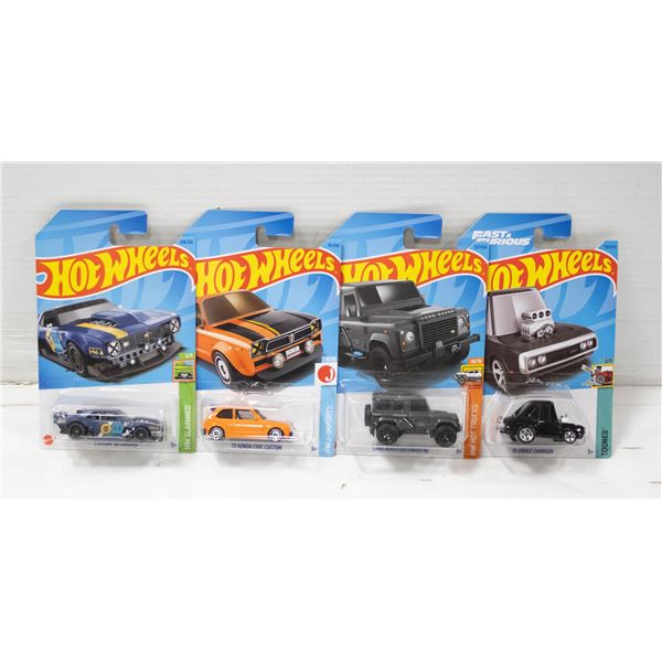 4PK HOTWHEELS