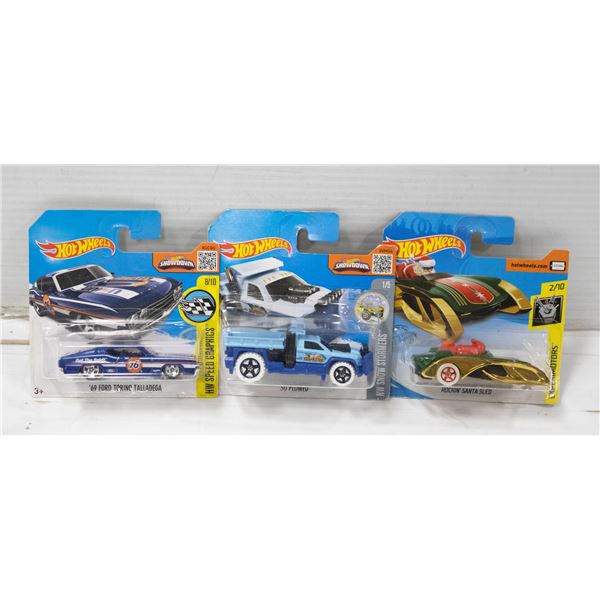HOTWHEELS 3PK OF SHORT CARDS
