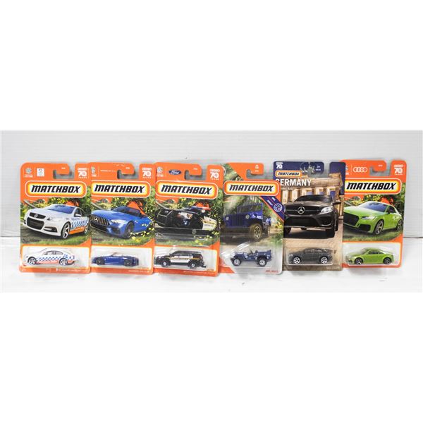 6PK OF MATCHBOX CARS