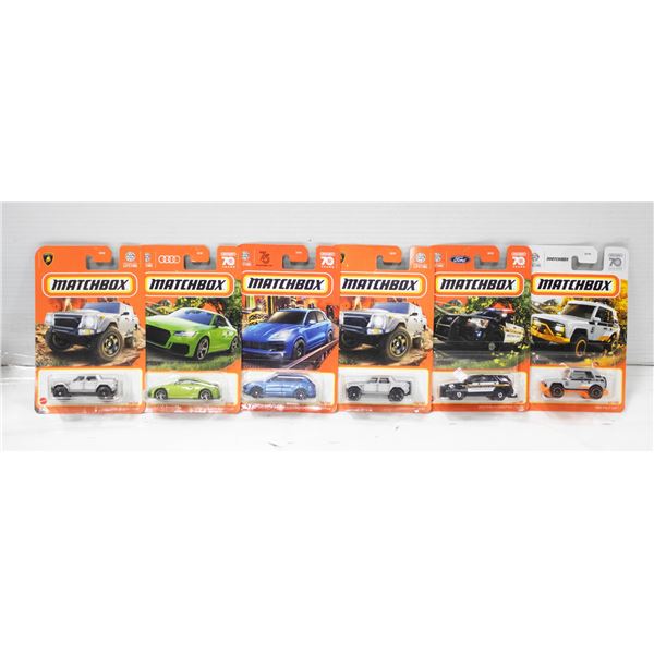 6PK OF MATCHBOX CARS