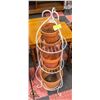 Image 1 : 40 IN 3 TIER PLANT STAND WITH 3 CERAMIC