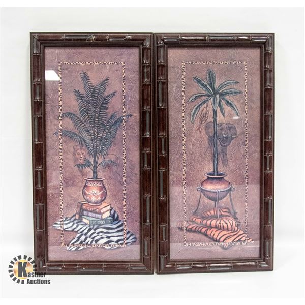 2 WALL HANGINGS 11 X 22"