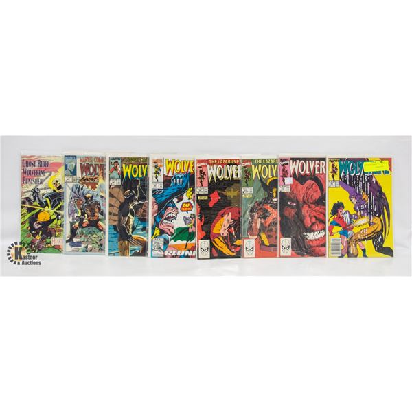 8 WOLVERINE COMICS