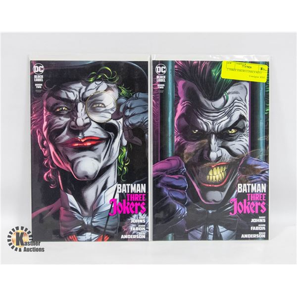 2 THREE JOKERS COMICS