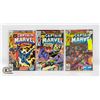 Image 1 : LOT OF 3 CAPTAIN MARVEL 53, 56, & 59
