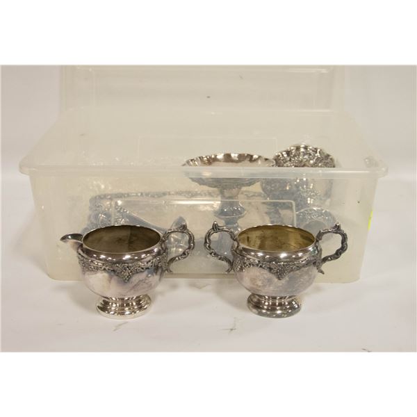 8 PIECE SILVER-PLATED SET
