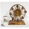 Image 1 : METAL COPPER COLORED METAL FERRIS WHEEL MUSIC BOX