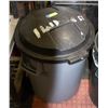 Image 1 : GARBAGE CAN WITH LID 22" HIGH