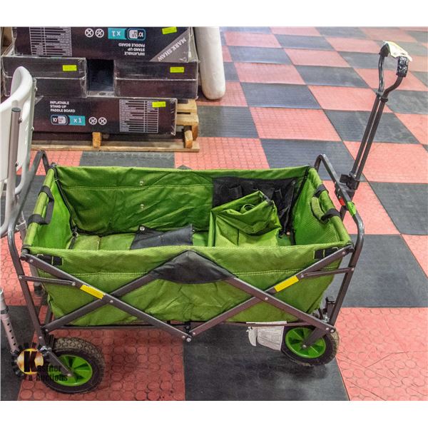 GREEN FOLDING WAGON/CART