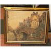 Image 1 : FRAMED PRINT OLD GERMAN SCENE 24" x 28"