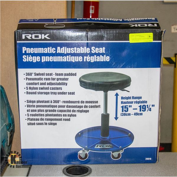 NEW ROK PNEUMATIC ADJUSTABLE SEAT 15  TO 19.25 