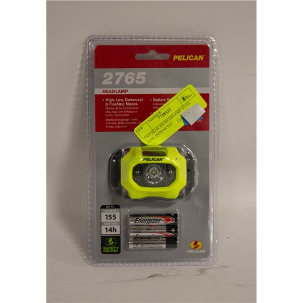 2765 PELICAN HEADLAMP HIGH, LOW, DOWNCAST