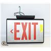 Image 1 : CEILING MOUNTABLE HARD WIRED EXIT SIGN 9" X 13"