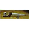 Image 1 : "Singing Seal Shaman" by Jerome Saclamana- white ivory carving- approx. 7-1/8" long