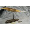 Image 4 : Fossilized ivory narwhal with white ivory horn by Roger Silook- 7" long