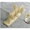 Image 4 : Carved ivory of 2 bull moose by Don Savage- base is approx. 4-1/4" long, figure approx. 1-1/2" high