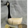 Image 2 : CHOICE on 2 carved white ivory Canada Goose by Aningayou- 2-1/2" tall