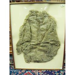 Framed seal gut rain gear- frame size 37" x 29"