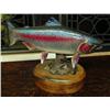 Image 3 : Hand carved wood rainbow trout by Michael Scott 29" long- won first place in numerous world fish car