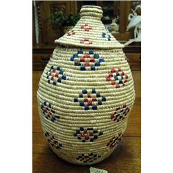 14" grass basket by Amelia Davidson from Kipnuk