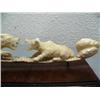 Image 3 : 10" ivory carving of bear and wolf fighting by Noel Smith
