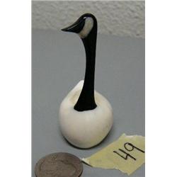 White ivory Canadian Goose by Aningayou- 3"