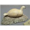 Image 3 : ca. 1960 old King Island piece- ivory ptarmigan with egg- 3"