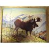Image 3 : Original oil, framed- 8" x 10"- moose- Harvey Goodale min. bid $400.00 (116)