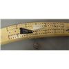 Image 3 : Outstanding 18" beautiful old ivory cribbage board scrimshawed by Charlie Kokuluk with Canadian gees