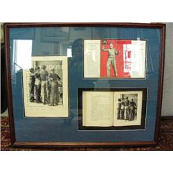 Original Fred Machetanz illustration "Watching News Announcements" used in DAVID CHEERS THE TEAM by 