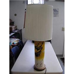 17" Matthew Adams lamp with 3 swimming seals- only Matthew Adams we've had to sell in 30 years (120)