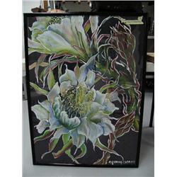 Framed original pastel by Manning-Catron- image size 40" x 28-1/2" (120)