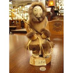 CHOICE on 3 Michael Scott whale bone hunters with bone faces- approx. 9-1/2" (2)