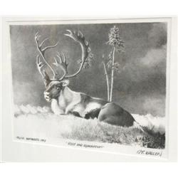 R.T. Wallen "Rest and Rumination" Nov. 1983 print 132 of 175 - Print size 11"x14.5" (3)