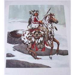 Bev Doolittle " Guardian Spirits" Print 9808 of 13238 - print size 22 5/8"x25.5" (3)