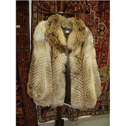 Fur coat - Lady's car coat coyote approx. size S (134)