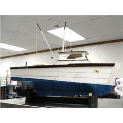 Hand made wood model fishing vessel- Pursesiner (138)