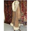 Image 2 : Suede/lamb skin coat with wool trim, size 10 (134)