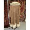 Image 3 : Suede/lamb skin coat with wool trim, size 10 (134)