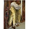 Image 7 : Fur coat Men's XL seal with wolf and wolverine ruff, and hood (134)