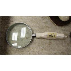 8" Magnifying glass with ivory seal handle (74)