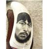 Image 2 : Whale tooth ivory handled hand made knife scrimshawed by HSK - retail price $1,150- blade made by Vi