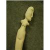 Image 3 : Whale tooth ivory handled hand made knife scrimshawed by HSK - retail price $1,150- blade made by Vi