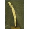 Image 7 : Whale tooth ivory handled hand made knife scrimshawed by HSK - retail price $1,150- blade made by Vi